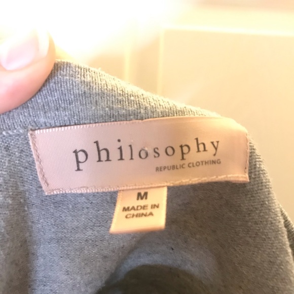 Anthropologie Philosophy Grey Crew Neck Sweater - Picture 8 of 9